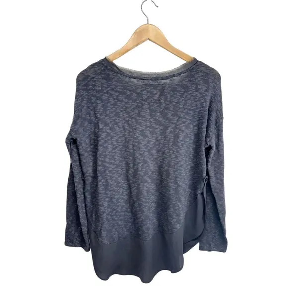 Anthropologie CircleLight Sweater Size Small‎ Charcoal Gray Long Sleeve - Image 4