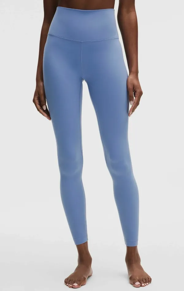 Women's Lululemon High-Rise Align Blue Willow Leggings - Image 5