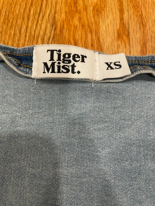 Tiger Mist Denim Vest Tank - Image 2