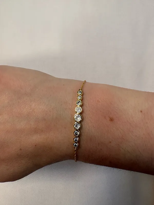 Kate Spade Bracelet Gold Circle Slider Adjustable - Image 3