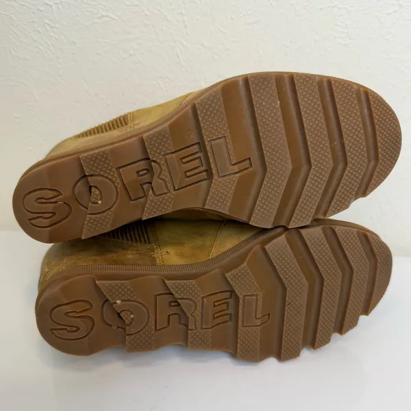 Sorel Joan of Arctic Wedge Ankle Boots Camel Size 7 - Image 8