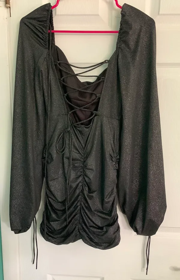 Lucy in the Sky Long Sleeve Ruched Dress - Image 2