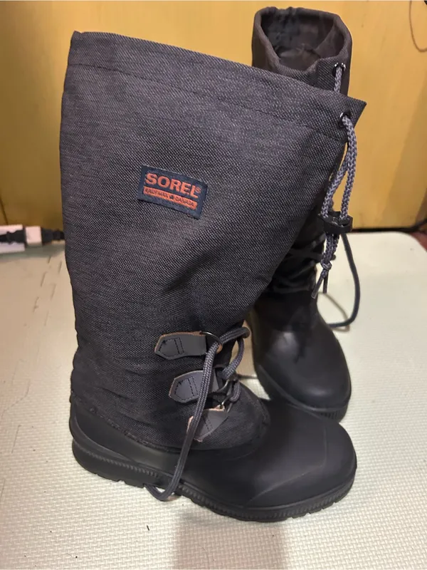 Vintage Women’s Black Sorel Kaufman Canada Lace-Up Winter Boots Size 8 - Image 3