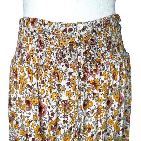 Cynthia Rowley Top Midi Skirt Set L Floral Matching Outfit‎ Peasant Cottage Boho - Image 6