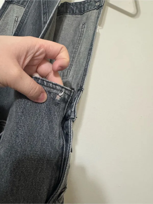 Levi’s Vintage Denim Gray Overalls - Image 9