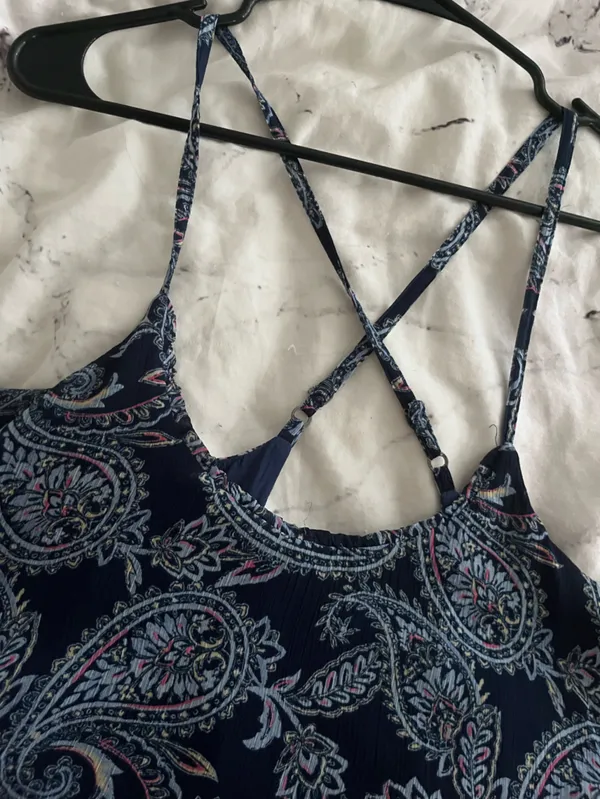 Abercrombie & Fitch Navy Paisley Slip Dress - Image 8