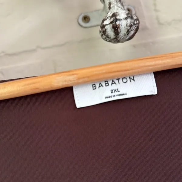 Babaton Contour Cropped Tank NEW xxl stretch coffee bean brown aritzia - Image 3