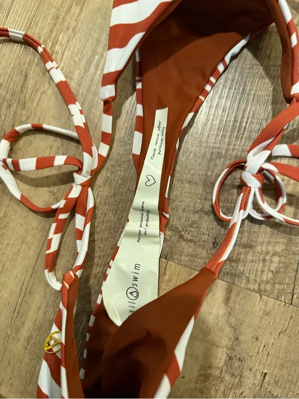NWOT Axil swim bikini Set Red Zebra Print Medium - Image 5