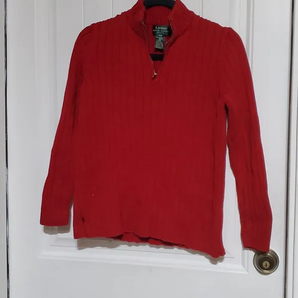 Lauren Ralph Lauren Csble Knit Top Sizep/M - Image 2