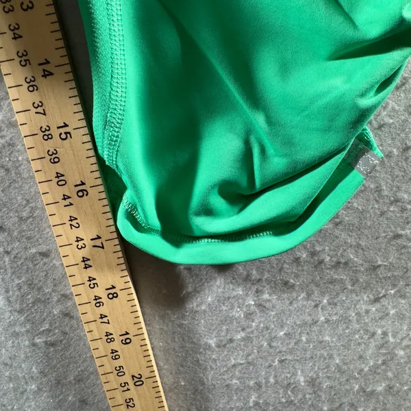 1621 | Lululemon Turbo‎ Run Crop Athletic Running Leggings Green Womens 10 - Image 4