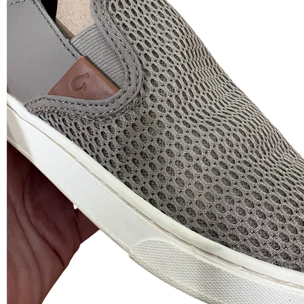 Olukai Pehuea Green Gray Mesh Slip On Sneakers Women Shoes Drop In Heel size 8 - Image 7
