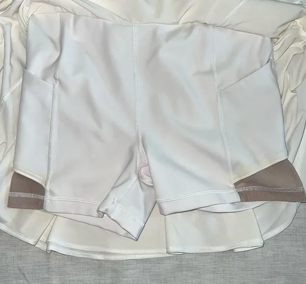 Lululemon Court Crush Dress Skort Built in Shorts Tennis Athletic White Size 8 - Image 10
