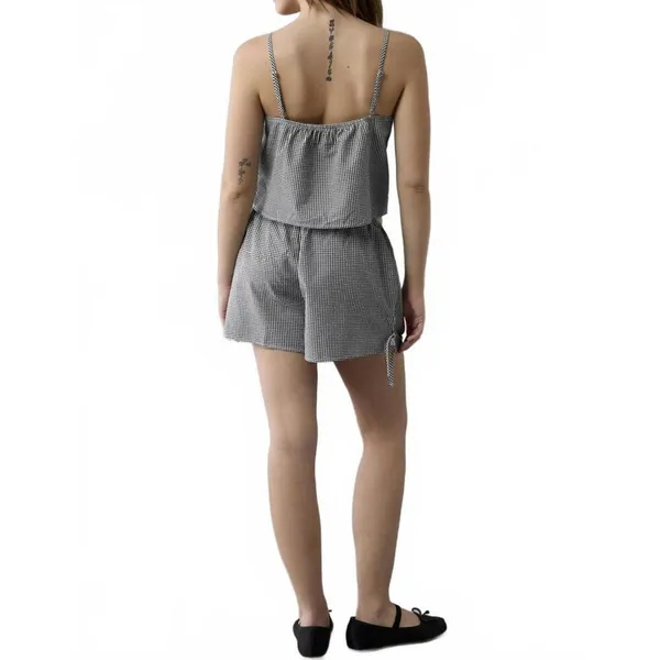 AE Flirty Woven Tank PJ Set American Eagle Black Gingham NWT Small - Image 4