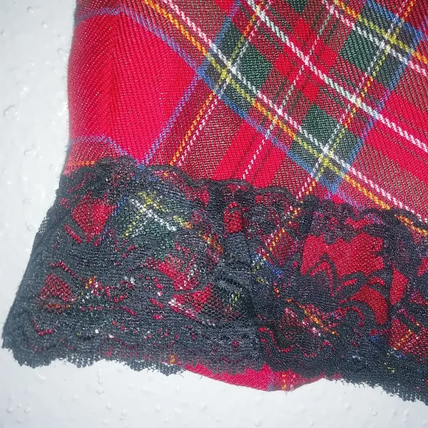 Dreamgirl Scotty Girl S Sexy Mini Mini Skirt in Red Tartan Plaid - Image 3