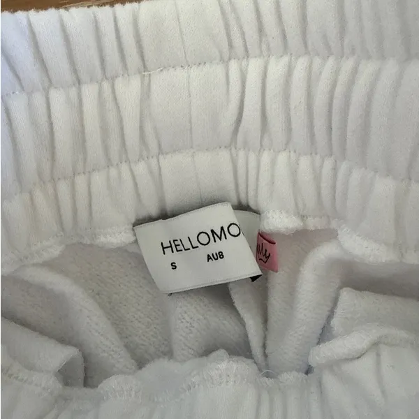 Hello Molly Zip Hoodie & Sweatpants Set Base Lucky Girl Size S White Red - Image 5