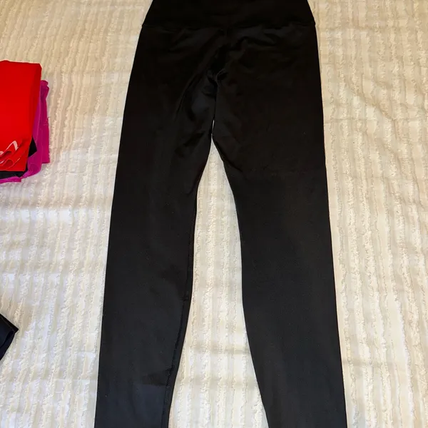 Nike Women's Black Leggings with White Logo - Image 3