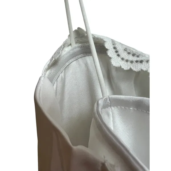 Princess Polly Snowbird Mini Silky Dress White Lace Size 10 - Image 11