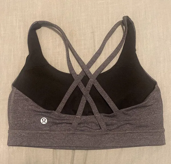 Lululemon Heather Gray Sports Bra Size 6 - Image 2