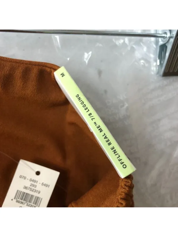 Offline By Aerie Real Me 7/8 Legging Hi Rise Orange Nylon & Elastane Size M - Image 4