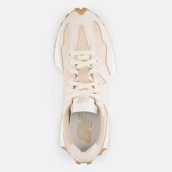 New Balance Beige and White Women's Athletic Sneakers - Image 4