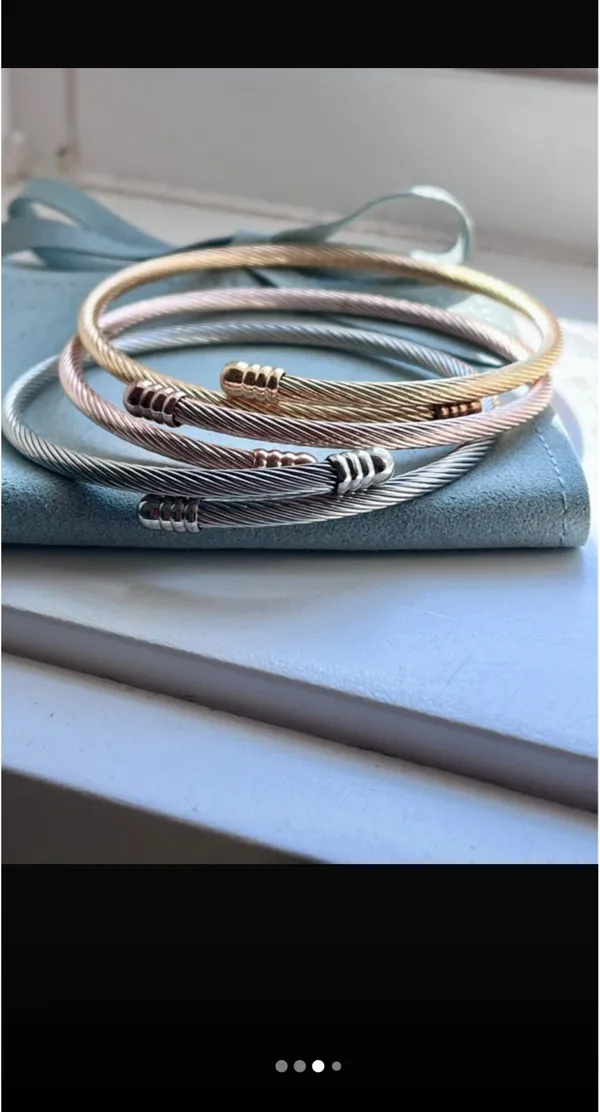 Anthro rose gold cable bracelet (1) - Image 5