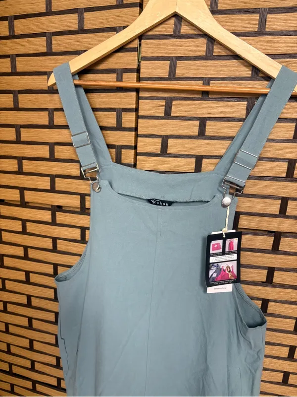 Blue/gray romper size large Blue - Image 3