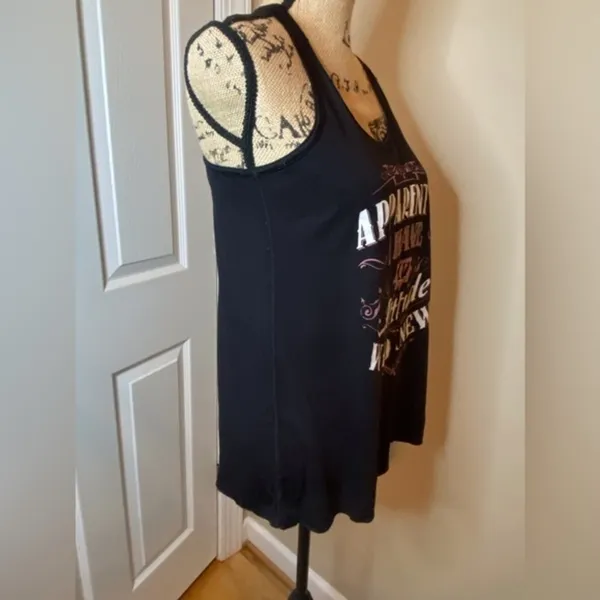 Bella Canvas Ladies black racer back tank, size M - Image 3