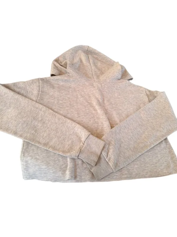 Hill brand Los Angeles Large Light Grey Pullover Cropped Hoodie Gray - Image 2