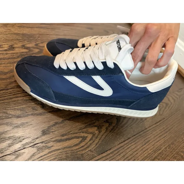 TRETORN Rawlins 2.0 Leather Sneaker Navy Blue Women's Sz 10 NWT - Image 3