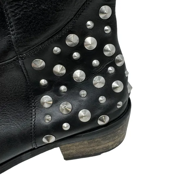 Bakers Motocore Studded Leather Mid Calf Boots Size 10 - Image 6