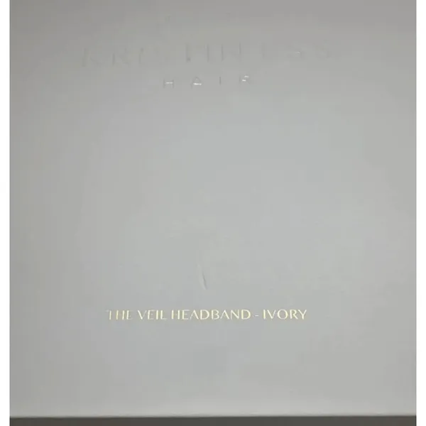 Kristen Ess Ivory Veil Headband - Image 3
