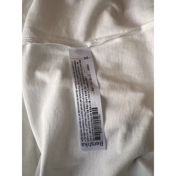 Bershka white multicolor Oversized shirt size Small "witchery time" mystic power - Image 7