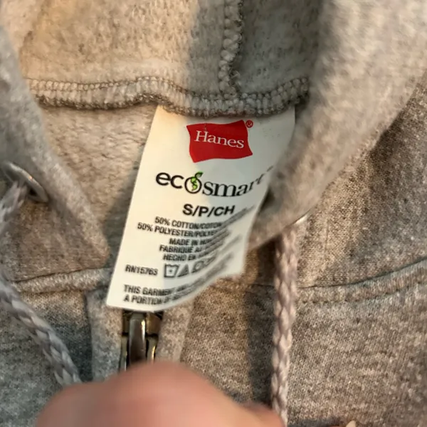 Grey zip up Gray - Image 2