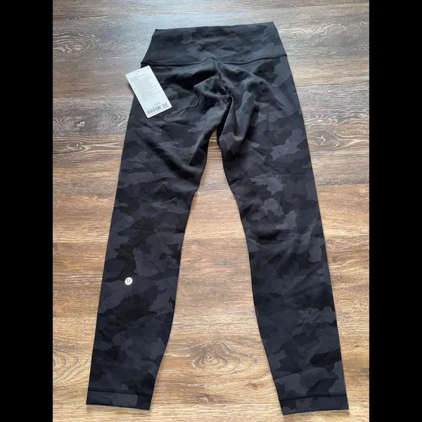 Lululemon Wunder Train High Rise 25” Heritage Camo Black Size 8 NWT - Image 3