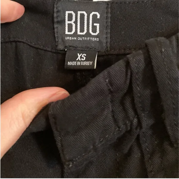 Urban Outfitters UO BDG Black Cargo Utility Pants Trousers Cinched - Image 5