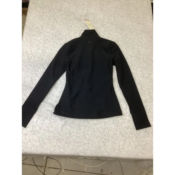 CALIA Lustralux Jacket Womens XXS Pure Black Full Zip Activewear WAX33058 NWT - Image 4