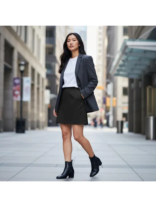 ZARA Classic Black A-Line Mini Skirt | Size M - Image 3