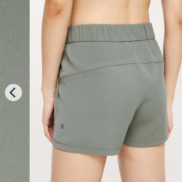 Lululemon Softstreme High-Rise Short Women 0 Green Athleisure Pockets Drawstring - Image 3