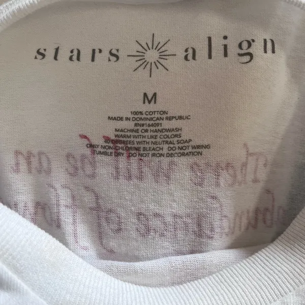 STARS ALIGN “Living The Adventure” 100% Cotton Tee Unisex T-Shirt Adult Sz M NWT - Image 6