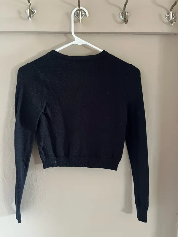 Wild Fable Black Button-Up Sweater - Image 3