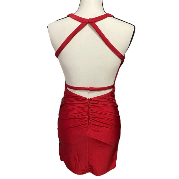Faviana Ruby Backless Bodycon Dress Size 2 - Image 4