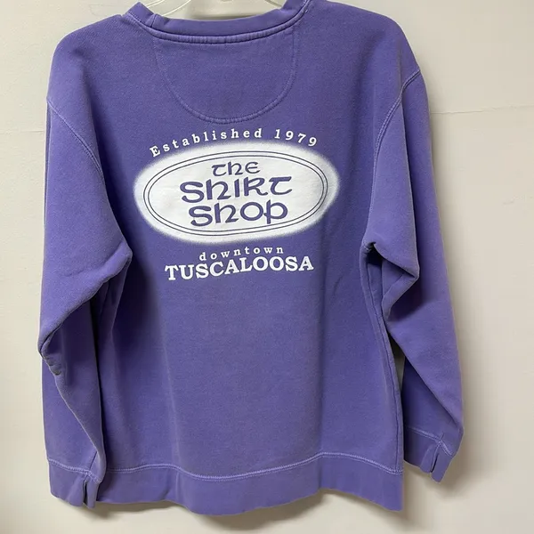 Comfort Colors Elephant Tuscaloosa The Shirt Shop Sweatshirt purple size S - Image 4