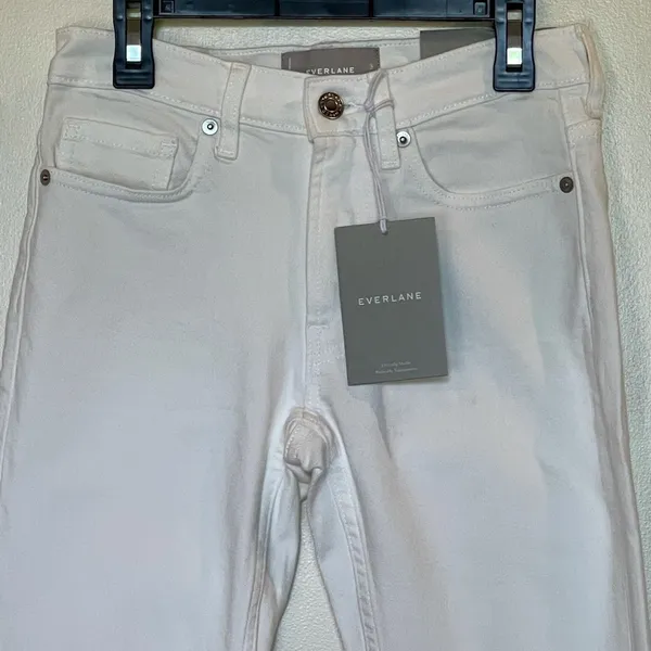 Everlane Bone The Mid Rise Skinny Crop Jeans Size‎ 23 - Image 7