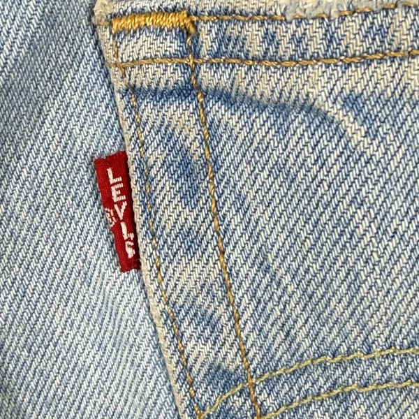 Levis Premium 501 Original Light Wash High Rise Cut Off Denim Shorts Womens 26‎ - Image 14