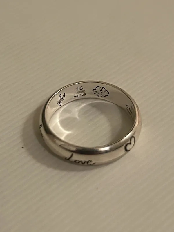 Gucci Blind for Love Ring Silver Ag 925 455247 - Image 7