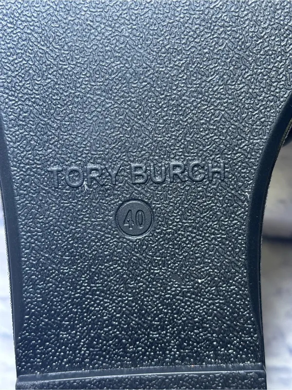 TORY BURCH Double T Sport Leather Slide Sandal Perfect Black Size 9.5 (40) - Image 11