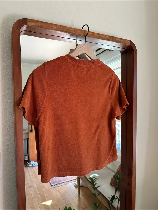 Araminta James Terry Classic Matching Set Rust S Top Shorts - Image 6