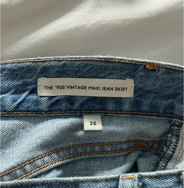 Aritzia Denim Forum Vintage The '90s Maxi Denim Skirt - Image 5