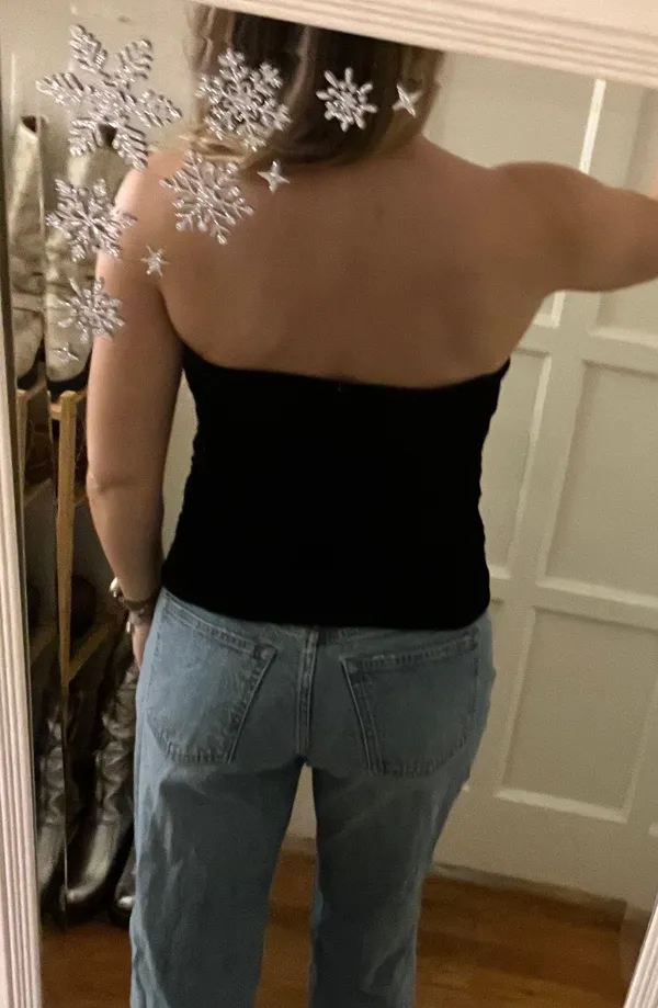 velvet corset style top - Image 3