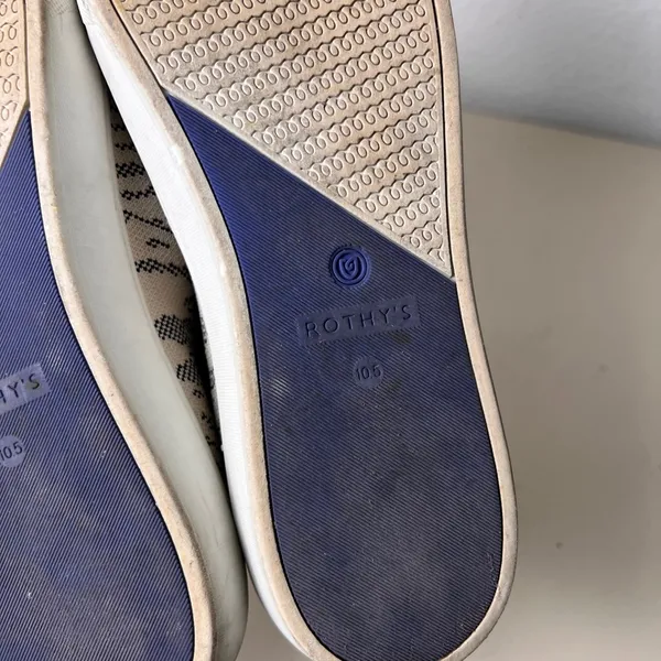 Rothy’s The Sneaker‎ Maritime Tiger Blue Ivory Retired Women’s 10.5 - Image 11